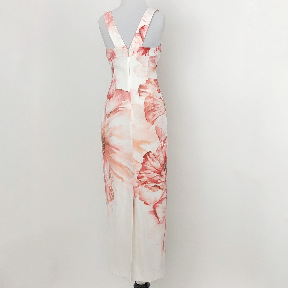 ✨sold✨karen millen • watercolor pleated neck dress - Picture 2 of 8